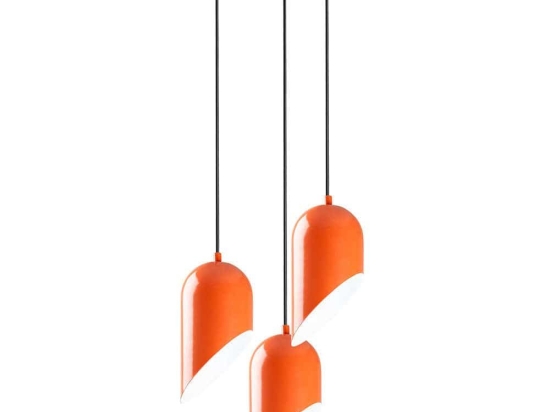 Φωτιστικό Οροφής Kesik 892OPV2078 Φ40x121cm 3xE27 40W Orange Opviq