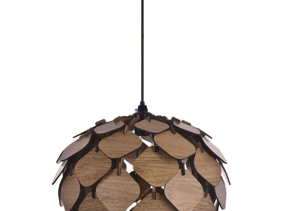 Φωτιστικό Οροφής 687HMY2340 Φ39x66cm 1xE27 40W Brown Opviq