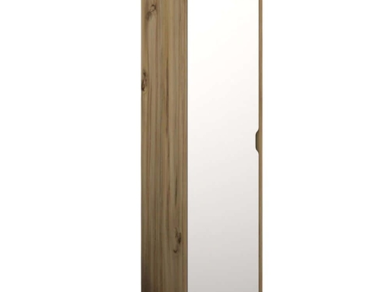 Ντουλάπα Μονόφυλλη 350MWD1122 40x45x183cm Light Walnut-White Μονόφυλλη