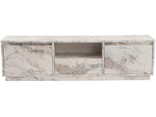 Έπιπλο Tηλεόρασης Vanguard 241NRD1313 160x29,5x42cm Marble Effect White