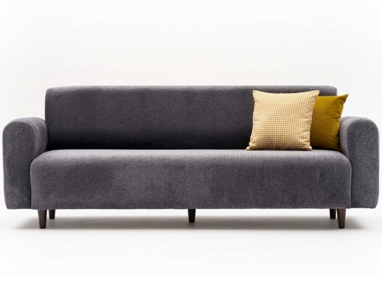 Καναπές Τριθέσιος Noya 825BLC4305 220x70x87cm Grey