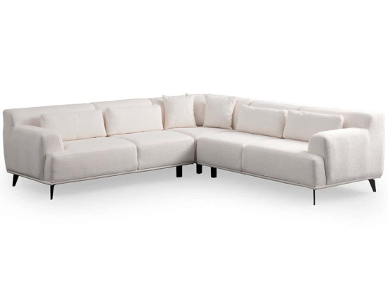 Καναπές Γωνιακός Jaguar 560ARE1245 275x275x75cm White