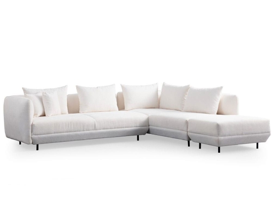 Καναπές Γωνιακός Floransa 560ARE1264 310x265x76cm White
