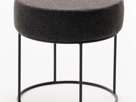 Σκαμπό Didim 825BLC5138 Φ40x40cm Dark Grey
