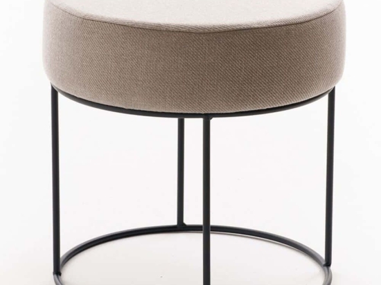 Σκαμπό Didim 825BLC5142 Φ40x40cm Beige