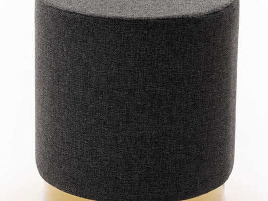 Σκαμπό Gocek 825BLC5147 Φ40x40cm Dark Grey