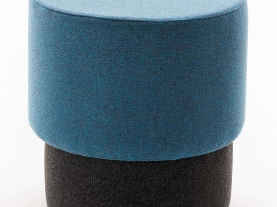 Σκαμπό Patara 825BLC5180 Φ40x40cm Blue