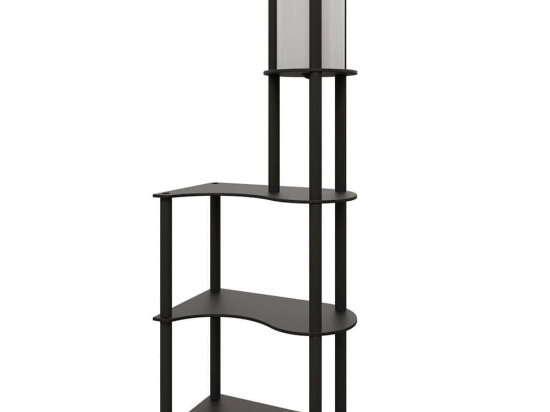 Φωτιστικό Δαπέδου Με Ραφάκια 666PTR1120 50x30x140cm 1xE27 40W Black Opviq