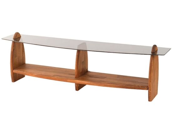Έπιπλο Τηλεόρασης Surf 552NOS1534 160x35x45cm Chestnut-Fume