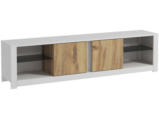 Έπιπλο Tηλεόρασης Aydos 382NRC2524 180x35x45cm White-Oak