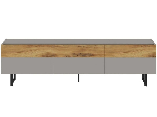Έπιπλο Τηλεόρασης Sign 382NRC2512 180x37x49cm Grey-Oak