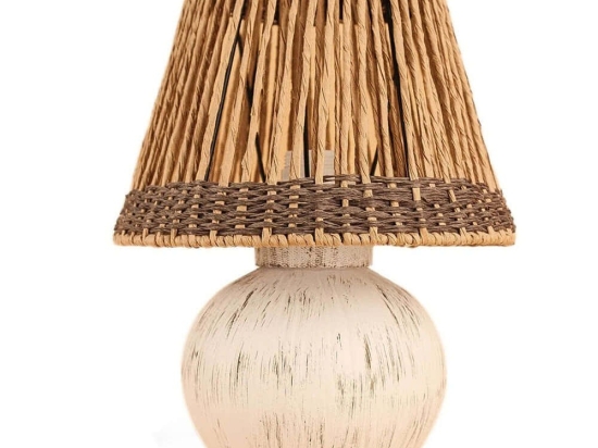 Φωτιστικό Επιτραπέζιο 687HMY2352 Φ25x38cm 1xE27 40W Cream Opviq