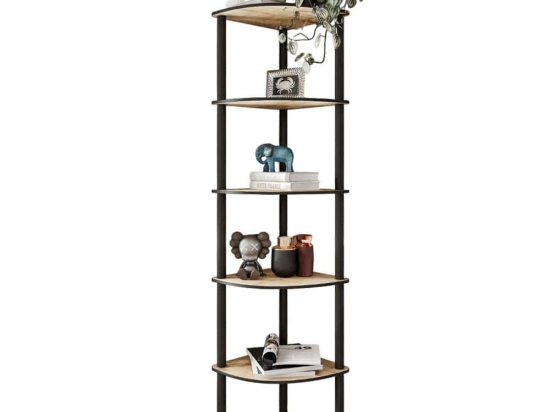 Ραφιέρα Δαπέδου Γωνιακή 282PTR1110 34x34x173cm Oak