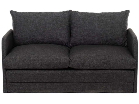 Καναπές - Κρεβάτι Διθέσιος Saga 859FTN2889 148x70x66cm Dark Grey