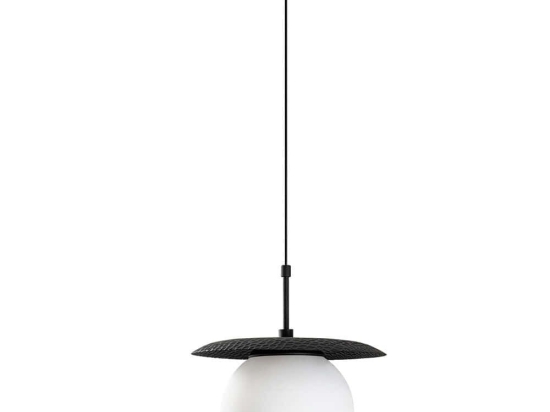 Φωτιστικό Οροφής Anemon 521SHN3492 Φ30x125cm 1xE27 40W Black Opviq