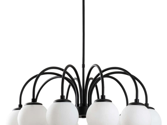 Φωτιστικό Οροφής Sferis 521SHN3521 75x80cm 10xE27 40W Black Opviq