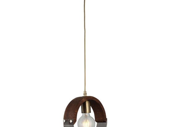 Φωτιστικό Οροφής Manya 341LCA1133 22x89cm 1xE27 40W Brown-Gold Opviq