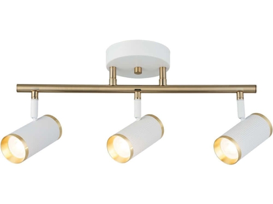 Φωτιστικό Οροφής - Σποτ Lume 341LCA1207 48x22cm 3xGU10 7W White-Gold Opviq