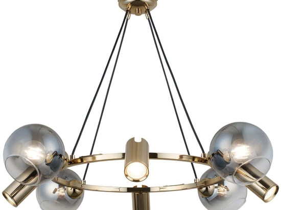 Φωτιστικό Οροφής Zerde 341LCA1229 82x110cm 4xE27 40W/4xGU10 5W Gold Opviq