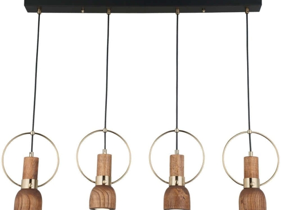 Φωτιστικό Οροφής - Ράγα Under 341LCA1249 89x127cm 4xGU10 7W Brown-Gold Opviq