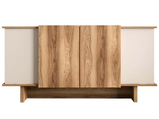 Μπουφές Diana 360ALE1502 180x40x81cm Sand-Walnut Μοριοσανίδα, Μελαμίνη