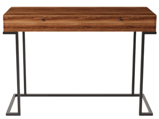 Κονσόλα Iki 285LCV1503 120x45x80cm Walnut Μοριοσανίδα, Μέταλλο