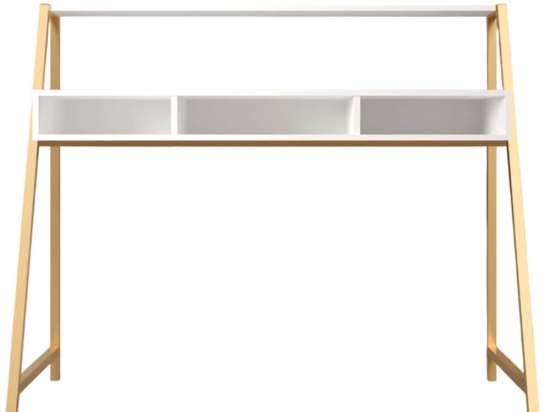 Γραφείο Dekoratif 285LCV1614 140x70x121cm White-Gold