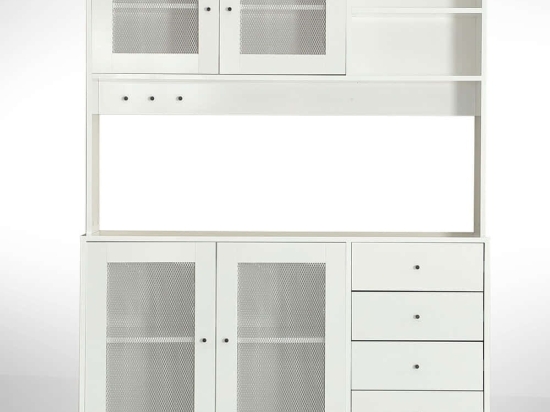 Ντουλάπι Κουζίνας Grano 801CMY5413 140x40x187cm White Μοριοσανίδα