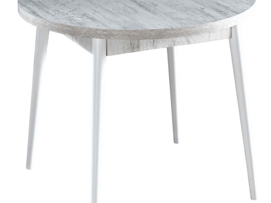 Τραπέζι Stil 107BCK1504 90x77,5x90cm Antique White Μοριοσανίδα,Ξύλο