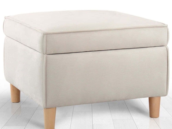 Σκαμπό Με Αποθηκευτικό Χώρο Roscen 209FLF1419 63x63x43cm Cream
