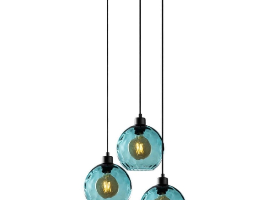 Φωτιστικό Οροφής Benek 521SHN3542 44x44x120cm 3xE27 40W Blue Opviq