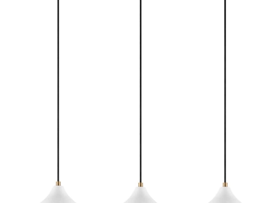 Φωτιστικό Οροφής - Ράγα Yildo 892OPV2134 67x17x111cm 3xE27 40W White-Gold Opviq