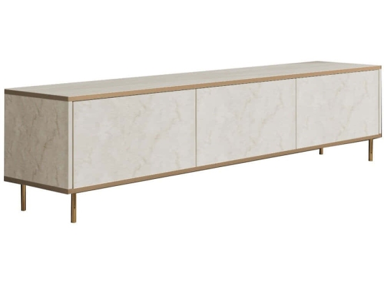 Έπιπλο Tηλεόρασης Imaj 382NRC1151 180x35x45,2cm Travertine Beige