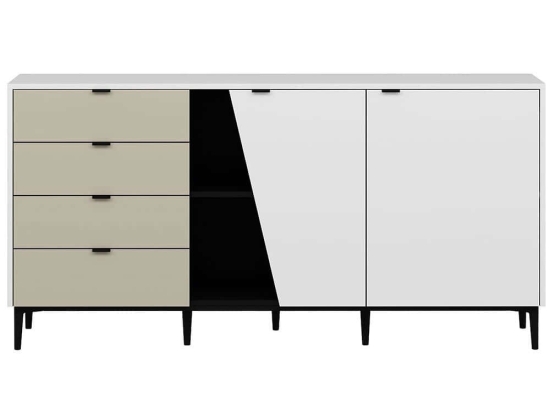 Μπουφές Yelena 506MNR1324 180x45x90cm Multi Μοριοσανίδα, Μέταλλο