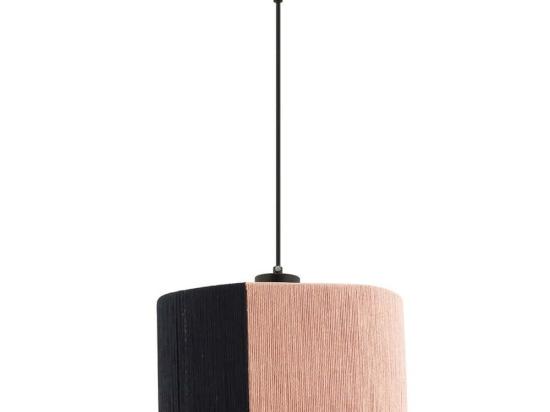 Φωτιστικό Οροφής Cane 390FLH2411 30x30x65cm E27 45/60W Black-Pink Opviq