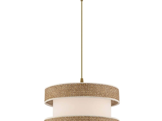Φωτιστικό Οροφής Halo 390FLH2451 40x40x65cm E27 45/60W Beige-White Opviq