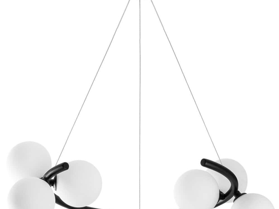 Φωτιστικό Οροφής Luminar 521SHN3570 55x50x115cm 6xG9 10W Black Opviq