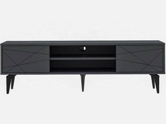 Έπιπλο Τηλεόρασης Brendon 327ODS1257 160x39,6x48,2cm Anthracite