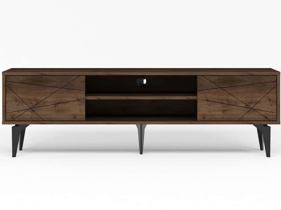 Έπιπλο Τηλεόρασης Brendon 327ODS1260 160x39,6x48,2cm Walnut