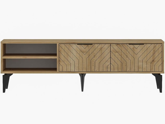 Έπιπλο Τηλεόρασης Regina 327ODS1267 160x29,6x50cm Sapphire Oak