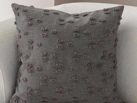 Μαξιλαροθήκη Διακοσμητική Tuffet 881PCR1607 Grey Aberto Design 43X43 Πολυέστερ
