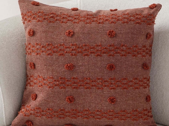 Μαξιλαροθήκη Διακοσμητική Tuffet 881PCR1630 Tile Red Aberto Design 43X43 Πολυέστερ