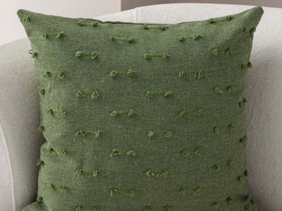 Μαξιλαροθήκη Διακοσμητική Tuffet 881PCR1673 Green Aberto Design 43X43 Πολυέστερ