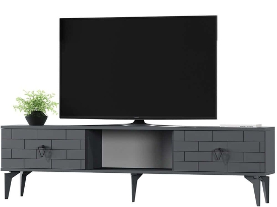 Έπιπλο Τηλεόρασης Varna 475OLV2927 150x29,6x44,6cm Anthracite