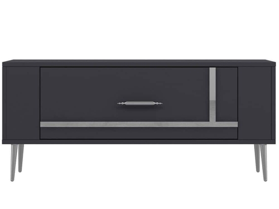 Έπιπλο Τηλεόρασης Retrop 475OLV2962 120x26,4x48,2cm Anthracite-Silver