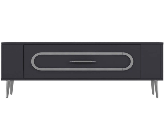 Έπιπλο Τηλεόρασης Retrop 475OLV2966 120x26,4x48,2cm Anthracite-Silver