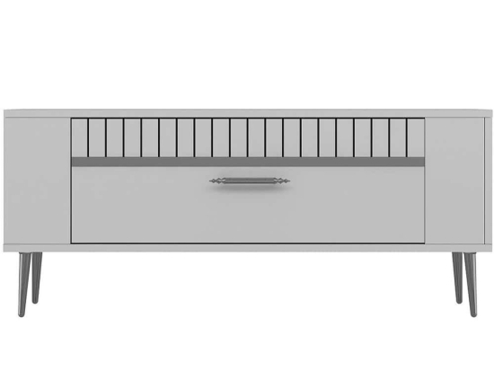 Έπιπλο Τηλεόρασης Retrolp 475OLV2972 120x26,4x48,2cm White-Silver