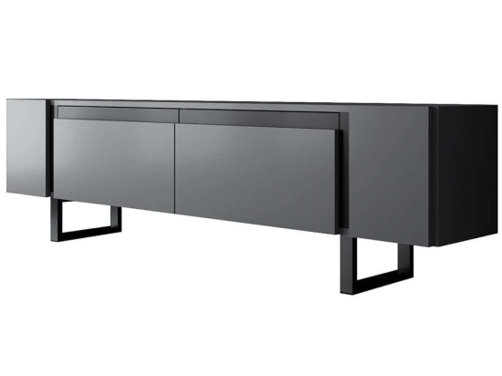 Έπιπλο Τηλεόρασης Yildiz 618BLY1275 180x30x50cm Anthracite-Black