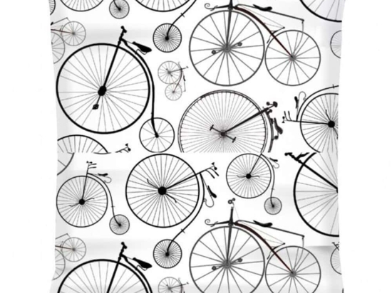 Πουφ - Μαξιλάρα Αδιάβροχο Giant Bicycles 248FRN1588 140x30x180cm Black-White