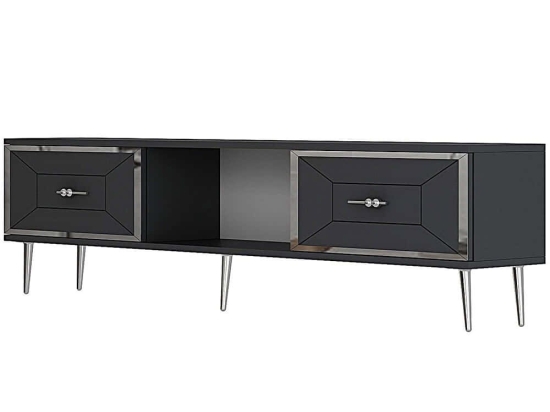 Έπιπλο Τηλεόρασης Arno 475OLV3064 150x29,6x40,6cm Anthracite-Silver